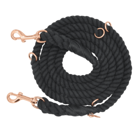 Hands Free Rope Leash (Color: black, size: 7 Feet)
