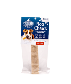 Moo Dog Chews (Color: yellow, size: medium)