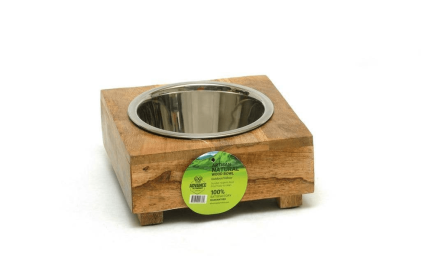 Single Wooden Bowl With Legs (size: 1 quart)