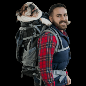 Kolossus | Big Dog Carrier & Backpacking Pack (Color: black, size: XX-Large (26"-29" from collar to tail))