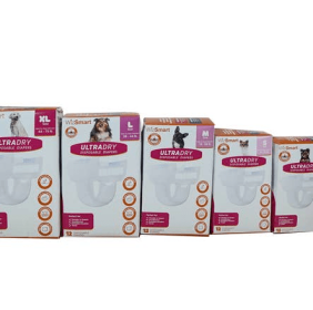 WizSmart UltraDry Disposable Diapers (Color: White, size: large)