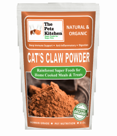 Cat'S Claw Powder Immune & Inflammation Support* The Petz Kitchen Organic & Human Grade Ingredients For Home Prepared Meals & Treats (size: 8 OZ.)