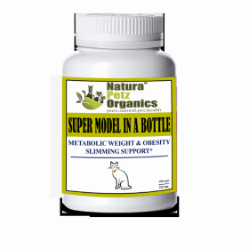 Super Model In A Bottle - Metabolic Weight & Obesity Slimming Support* Adult & Senior Pets* (size: CAT  / 150 caps / 225 mg / Turkey Flavor)