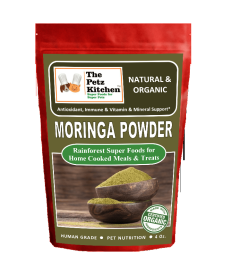 Moringa Leaf Powder Organic Antioxidant Vitamin & Mineral Support* The Petz Kitchen Super Foods (size: 8 Oz Bag)
