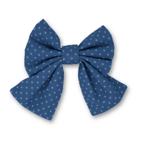 Starry Sky Sailor Dog Bow (size: large)