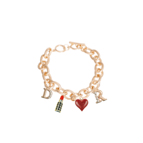 Dior-able Charm Dog Necklace (Color: gold, size: large)