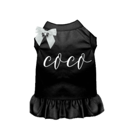 Fancy Coco Dog Dress (Color: black, size: X Small)