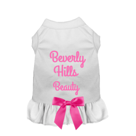 Beverly Hills Beauty Dog Dress (Color: White, size: X Small)