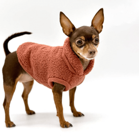 Cozy Sherpa Fleece Pullover (Color: Rose)