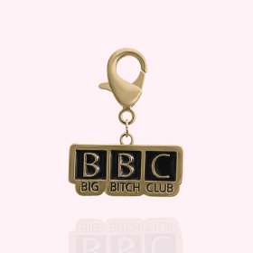 "BBC: Big Bitch Club" Dog Collar Charm (Color: gold)
