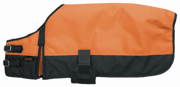 Gatsby 600D Ripstop Waterproof Dog Blanket (Color: Bright Orange / Black, size: large)
