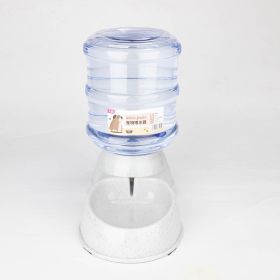 Automatic Pet Feeder Cat Drinker Water Feeding Dog Bowl Cat Bowl Food Storage Bucket Combination (Option: Grey-Drinking trough)