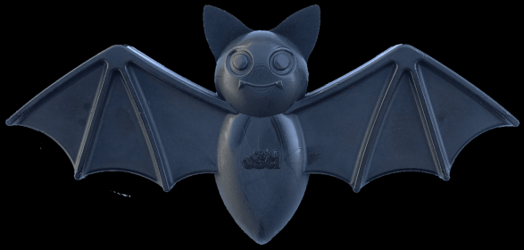 SodaPup Vampire Bat Ultra Durable Nylon Dog Chew Toy for Aggressive Chewers (Color: black, size: large)