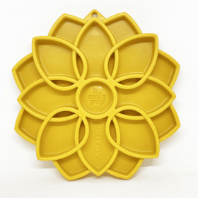 Mandala Design eTray Enrichment Tray for Dogs (Color: yellow)
