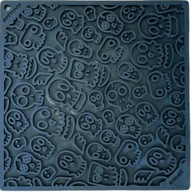 Zombie Design Emat Enrichment Lick Mat (Color: black)
