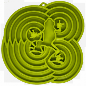 Water Frog Design eTray Enrichment Tray for Dogs (Color: Green)