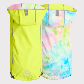GF Pet Reversible Raincoat (Color: Neon Yellow, size: small)