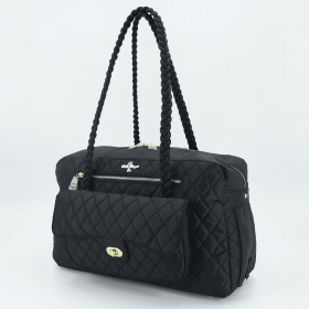 Porsha Dog Carrier (Color: black, size: One Size)
