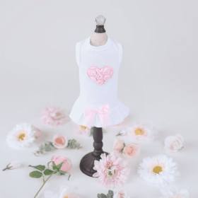 Puff Heart Dress (Color: Pink, size: large)