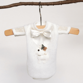 Baby Deer Sweater (Color: CREAM, size: small)