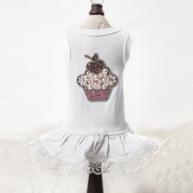 Lil Miss Cupcake (Color: White, size: XS)