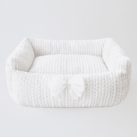 Dolce Dog Bed (Color: IVORY, size: One Size)