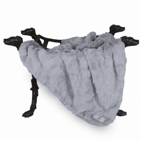 Bella Dog Blanket (Color: silver, size: large)