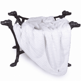 Paris Dog Blanket (Color: IVORY, size: large)