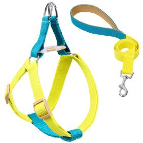 Color Pet Drawstring Leash Vest-style Dog Leash (Option: 3style-M)
