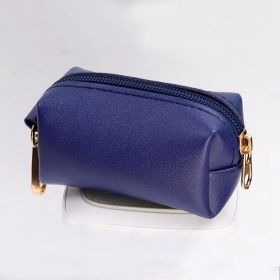 Dog Garbage Pick-up Bag Pet Garbage Bag (Option: Dark Blue PU)