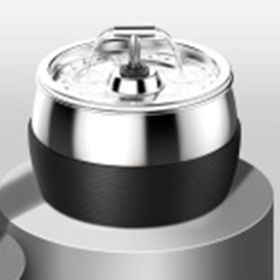 Stainless Steel Pet Water Dispenser (Option: Stainless Steel Black-Korean Standard)