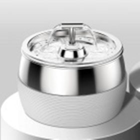 Stainless Steel Pet Water Dispenser (Option: Stainless Steel White-Korean Standard)
